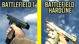 BATTLEFIELD 1 vs BATTLEFIELD HARDLINE - Weapon Comparison