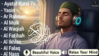 Quran recitation in a peaceful voice I Alfatiha, Ayatul Kursi, Yasin ,Arrahman ,AlWaqiah,Alaa aqel