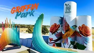 Griffin Park Disc Golf Arial 4k