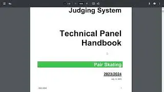 2023/2024 Руководство для ТЕХНИЧЕСКИХ БРИГАД Парного катания. HANDBOOK Pair Skating 2023/2024