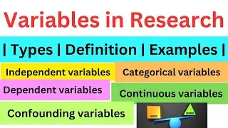 What is Variables in Research | Types | Definition | Examples