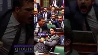 #TurkeyParliamentChaos: MPs in Brutal Fistfight 😳💥
