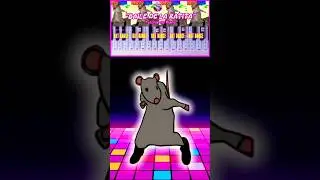 RAT DANCE MEME SONG 🎹🐭 - BAILE DE LA RATA - TUTORIAL PIANO LENTO #piano #ratdance #diy #shorts