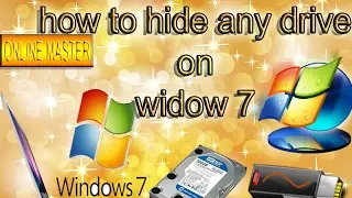 how to hide any disk drive on PC  special trick