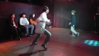 朱悠 vs たくみ BEST16 / House Dance Belief !!!! vol.1 HOUSE DANCE BATTLE