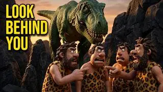 Caveman vs T-Rex Dinosaur | Stop Motion Animation | Prehistoric Battle