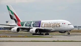 Emirates A380 A6-EOE mit Wimbledon 🎾Livery zu Gast in Frankfurt