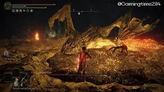 Elden Ring - Magma Wyrm side boss in Caelid [no damage]