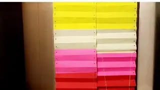 How to make a curtain from colour paper// easy way crafting - Ru art and craft