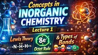 Concepts in Inorganic Chemistry Lecture 1 | Lewis Theory, Octet Rule & Types of Bonds
