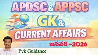 APDSC-2026,APPSC Current Affairs and GK 2026 January  Part-1