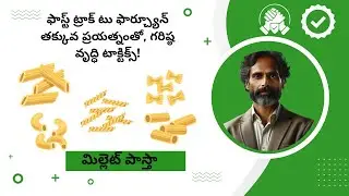 Millet Pasta | Finance Mastery (1) | Telugu | Best Business Idea 2024