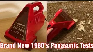 New 1980's Panasonic Vacuum - Vintage Jet-Flo Hand Vac Review - Unboxing & Demo