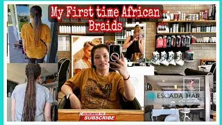 AFRICAN BRAIDS FIRST TIME EXPERIENCE \SCADA HAIR SALON |Australian Filipina Couple