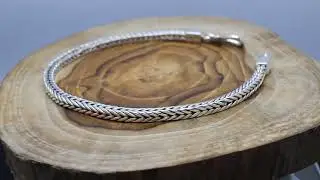 Handmade foxtail chain bracelet