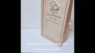Greaseproof Square Bottom Paper Bags at Bestar Pack info@bestarpak.com, WhatsApp:+86-18866808590