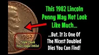 INCREDIBLY SCARCE Doubled Die Variety Surfaces On A 1982 Large Date Lincoln Penny!!