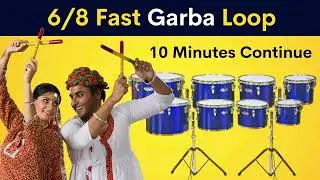6/8 Fast Garba Loop | 10 Minutes Continue