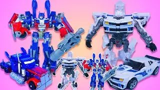 Unboxing a Transforming Tank Robot vs Transforming Police Car Robot | Review Toys