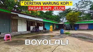 𝗕𝗢𝗬𝗢𝗟𝗔𝗟𝗜❗Deretan warung kopi di pasar sapi Jelok bagian belakang.