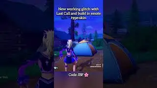 New working glitch with Last Call item and build in emote type skin #glitchmoments #shorts #fortnite