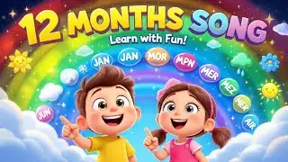 12 Months Name Song with Seasons 🌈 | Bengali Kids Song #12Months #cartoon  #baby 