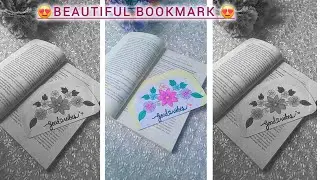 How to make beautiful bookmark at home😍