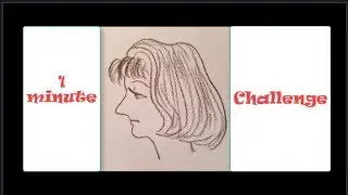 Draw a Girl in 1 Minute Challenge / Toots Teens Arts / Let's Learn How to Draw / Drawing for Teens