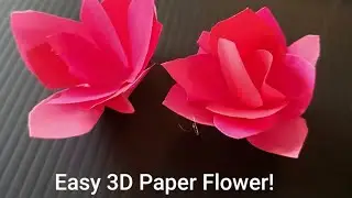 Easy 3D Paper Flower