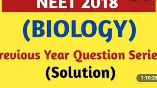 NEET code- AA / 2018 Paper with solutions