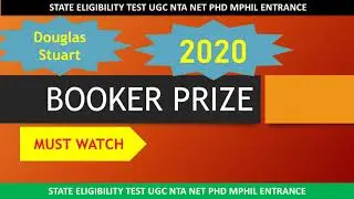 Booker Prize 2020 Douglas Stuart Shuggie Bain English Literature UGC NTA NET ENGLISH SET GATE
