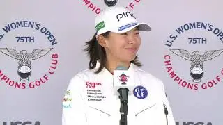 Hinako Shibuno Monday Flash Interview 2020 US Women's Open Championship  - Round 4