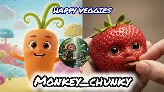 Happy Vegetable Cartoon Music for KidsFun Background Music with Cute Vegetables | Kids Video_#cute 