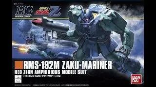 Bandai Gunpla HGUC 1/144 Zaku Mariner Review