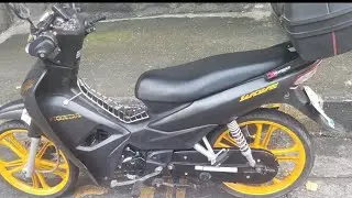HONDA WAVE R 110 Modified Mags Color Samurai Chrome Yellow and Replace Emblem for Flairings