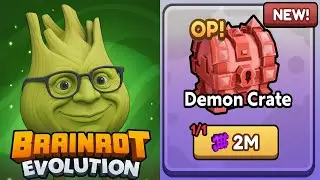 Roblox Brainrot Evolution &ndash; трачу 2 миллиона монет Arcade на ящик OP Demon #roblox #brainrot