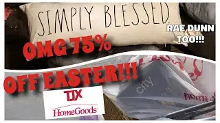 Road trip to 75% OFF Easter At Home Goods & TJ Maxx OMG Rae Dunn INCLUDED 😍🙌🏽