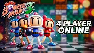 Demo Netplay SNES  Bomberman 3 with 4 players online