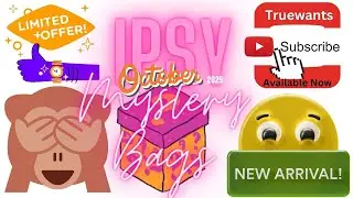 Предварительная презентация таинственных сумок IPSY на октябрь 2025 г. + скидки на магазины и наб...