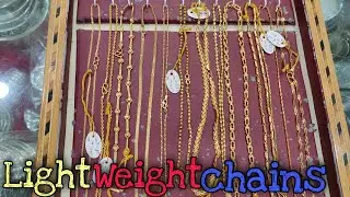 Gold Light Weight Chain From 2 Grams |New Chain Designs|light weight chains for collage going girls