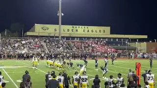 Brandon Innis on a screen against Naples