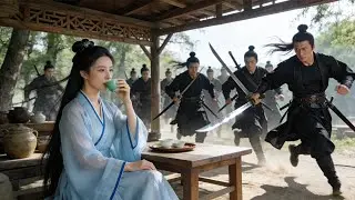 百名天兵圍攻柔弱少女，殊不知她武功深不可測！#武侠 #功夫 #kungfu #kungfumaster