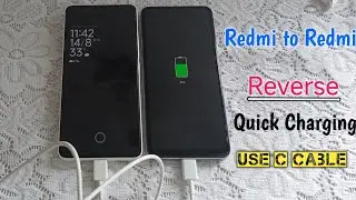 How to Transfer Charging Redmi To Redmi Mobile | Redmi Phone Reverse Battery Charging Using USB C