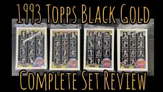 1993 Topps BLACK GOLD Baseball Complete Set Review!! Early & AWESOME Insert Set!!