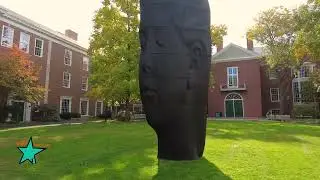FIELD REPORT-Amazing views of In&eacute;s-A cast-iron portrait at Harvard Business School