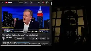 Lunatic hypocrites at work for israel (Israeli cyber soldier Piers Morgan)