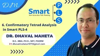 6. Confirmatory Tetrad Analysis in SmartPLS-4 || Dr. Dhaval Maheta