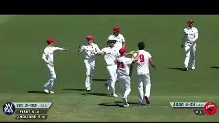 Agar picks up his second #SheffieldShield five-for and the Vics are all out for 169