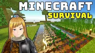 Farming fishing and GOING TO H*LL in Survival Minecraft Series Episode 2