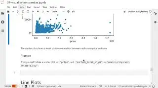 07 Visualizing Data: pandas histogram bar chart scatter plot Correlation Matrices
